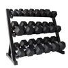 550Lbs Dumbbell Set with a Triple-stage Rack